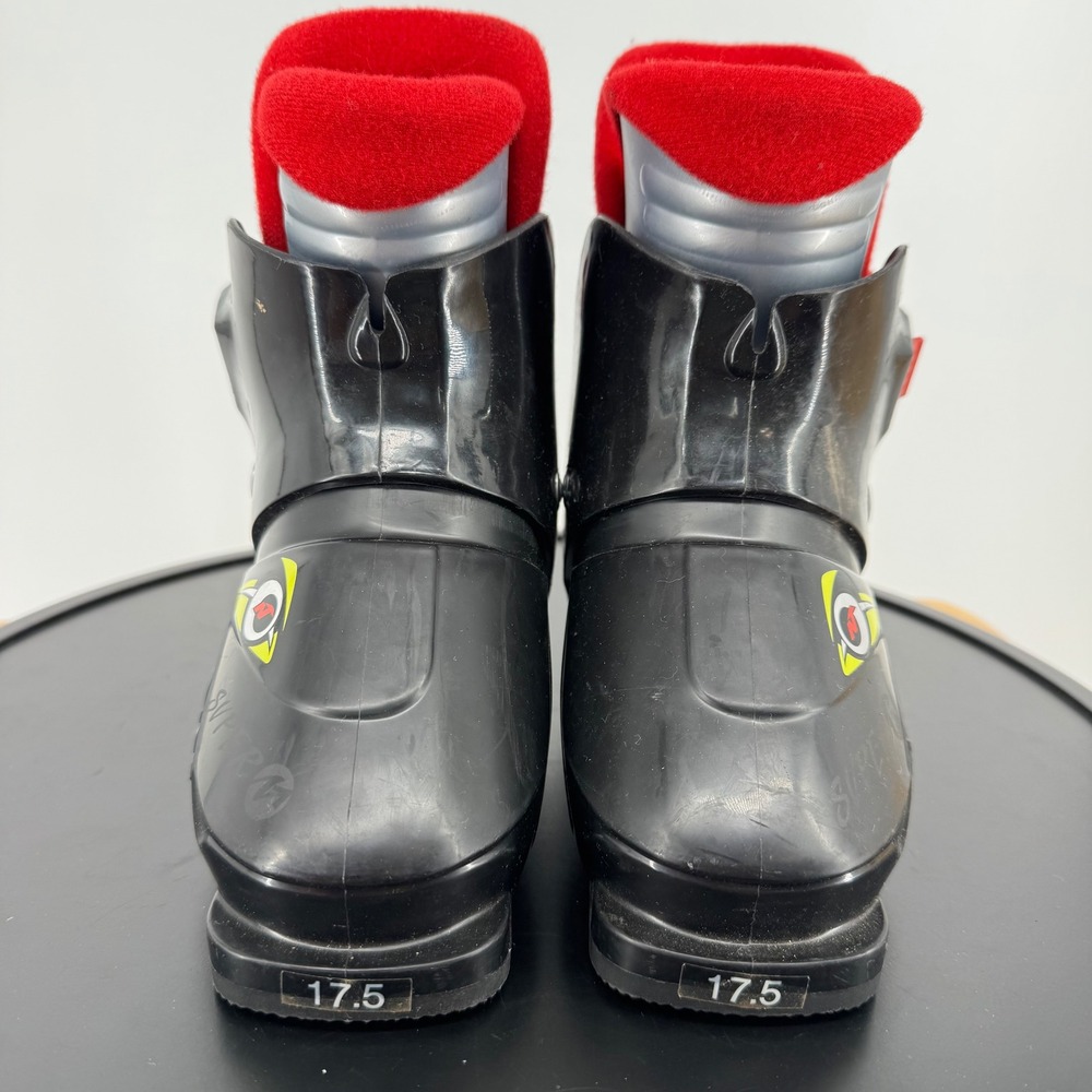 Nordica Super 0.1 Kids Ski Boots Black Red Size 17.5 Mondopoint 211mm BSL - Picture 2 of 9